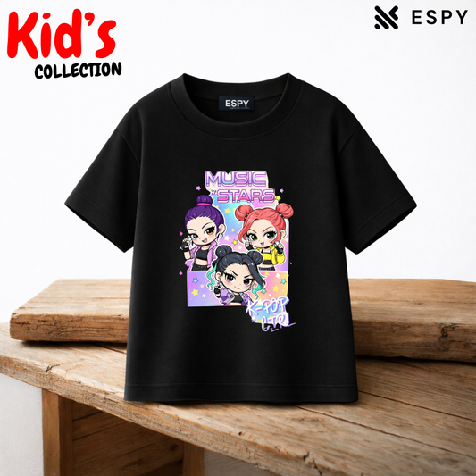 Premium Drop Shoulder K-Pop Graphic T-Shirt