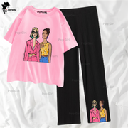 Pop Girl Summer Casual Two Piece Sets