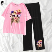 Pop Girl Summer Casual Two Piece Sets