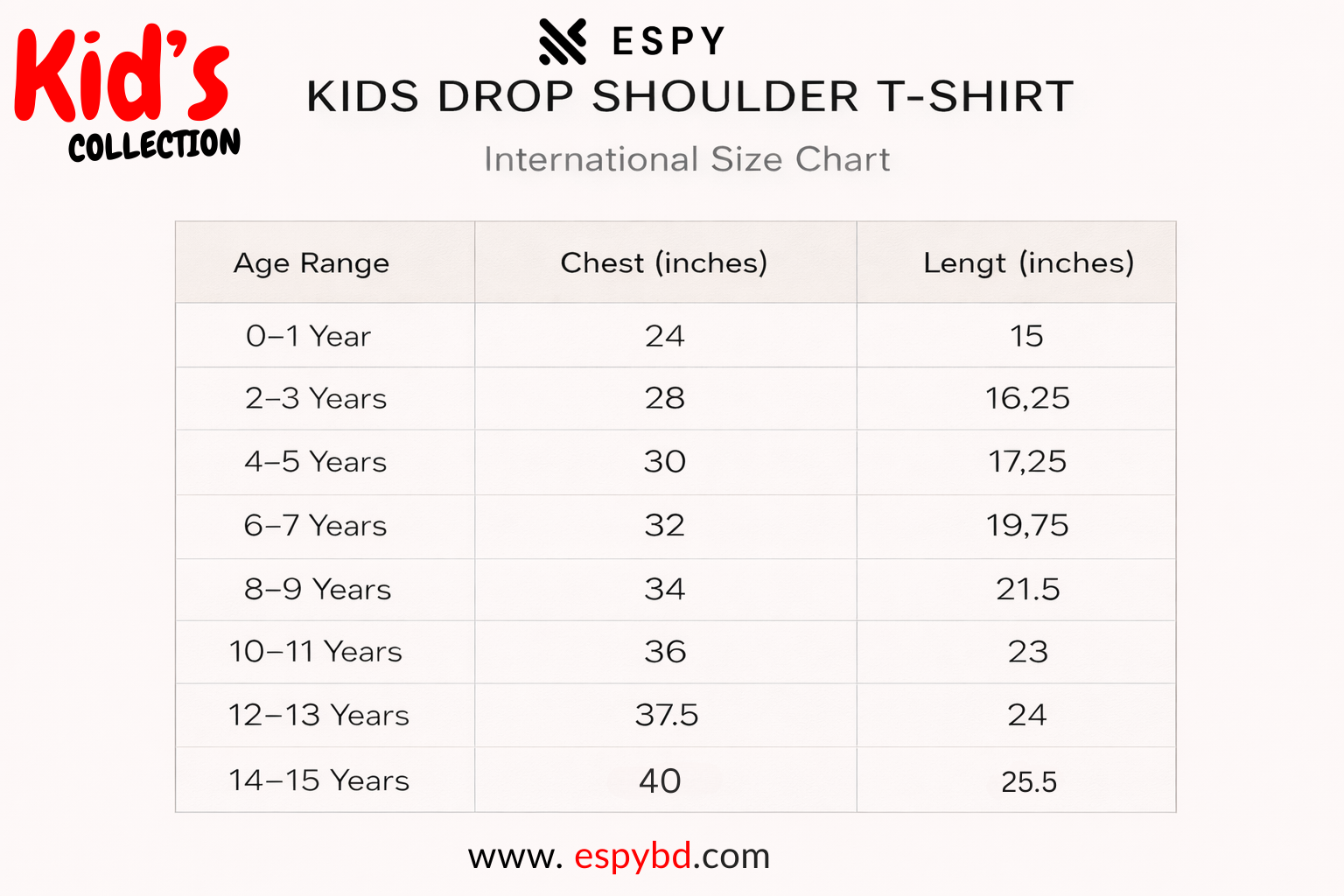 Kids Premium Drop Shoulder T shirt
