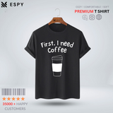 Coffee Women Half Sleeve Printed T-Shirt