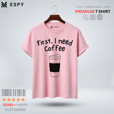 Coffee Women Half Sleeve Printed T-Shirt