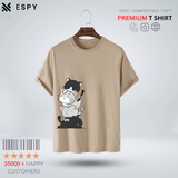 Cat Women Half Sleeve Printed T-Shirt