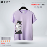 Cat Women Half Sleeve Printed T-Shirt