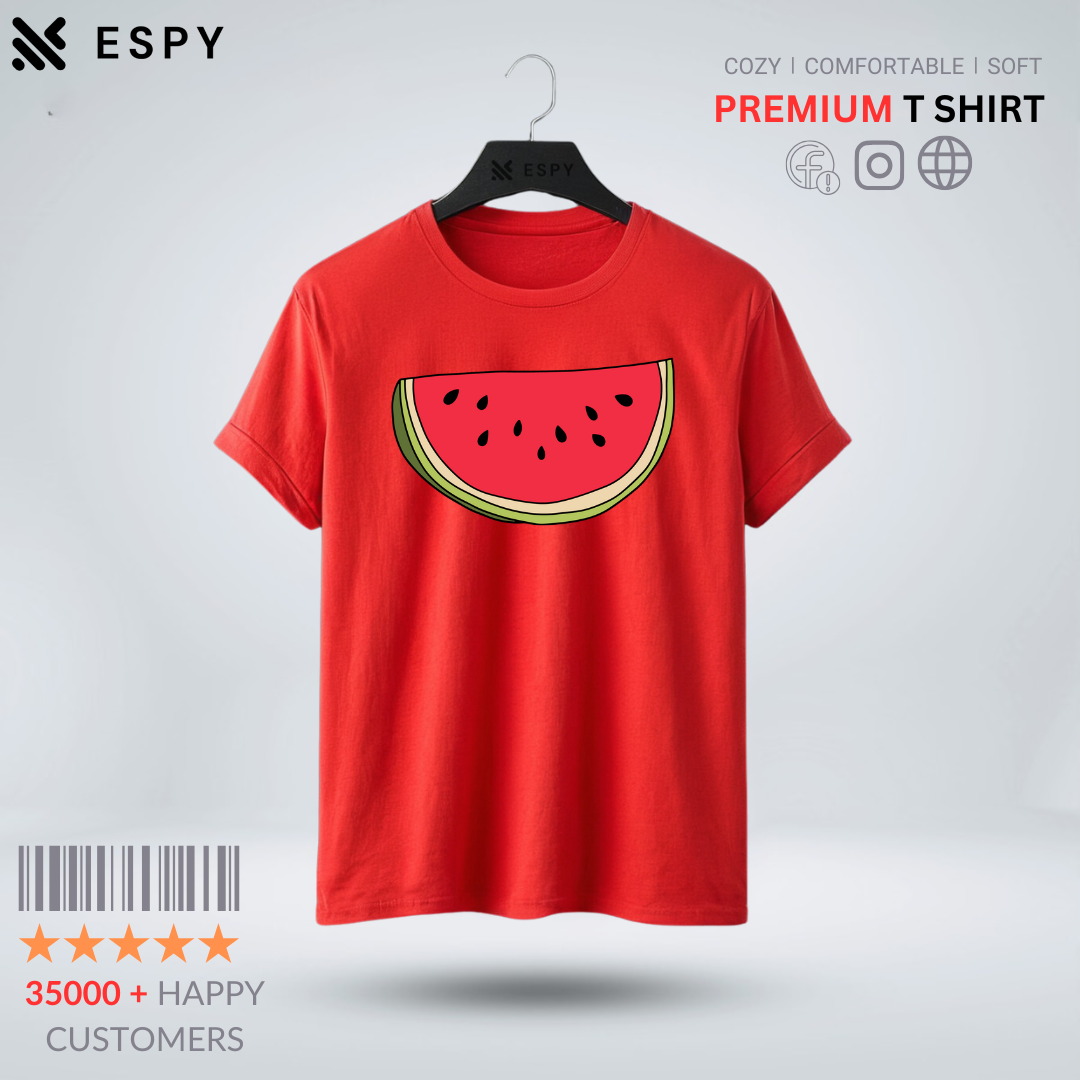 Watermelon Women Half Sleeve Printed T-Shirt