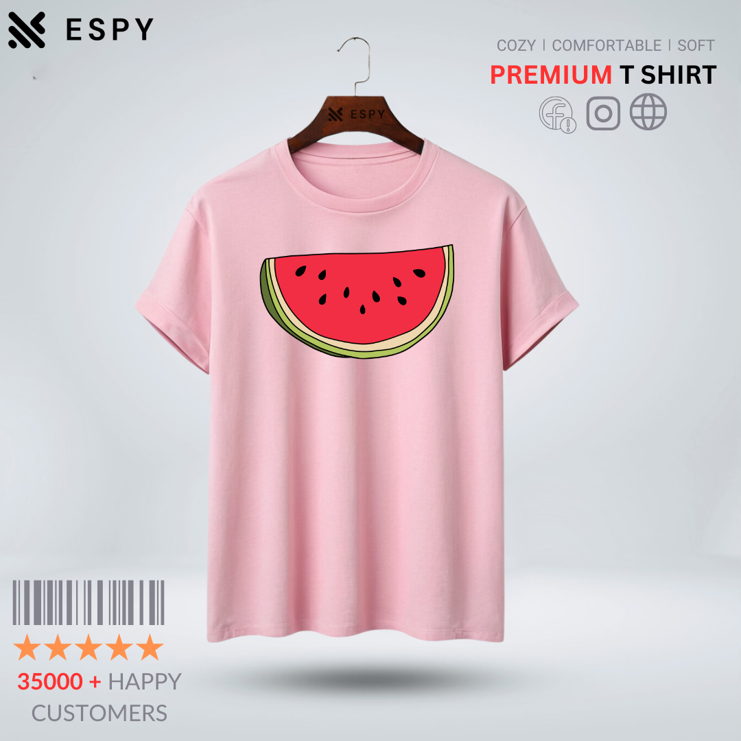 Watermelon Women Half Sleeve Printed T-Shirt