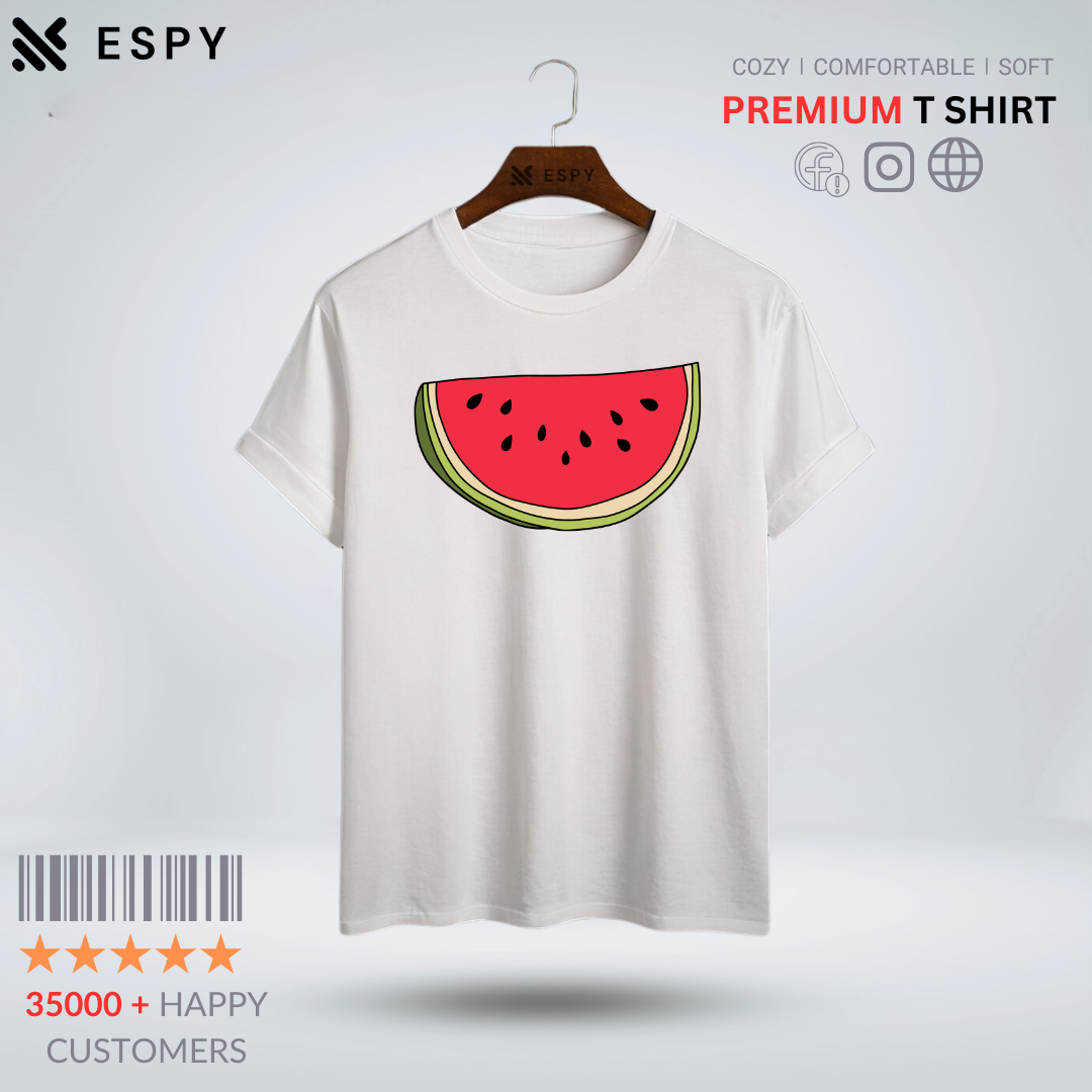 Watermelon Women Half Sleeve Printed T-Shirt