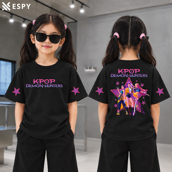 Trendy Kids Huntrix Drop Shoulder T-Shirt – Premium Quality