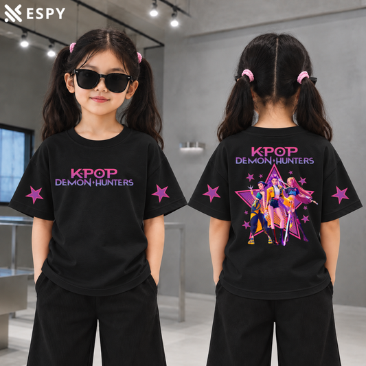 Trendy Kids Huntrix Drop Shoulder T-Shirt – Premium Quality