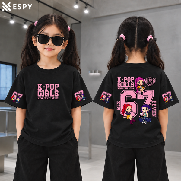 Trendy Kids Huntrix Drop Shoulder T-Shirt – Premium Quality