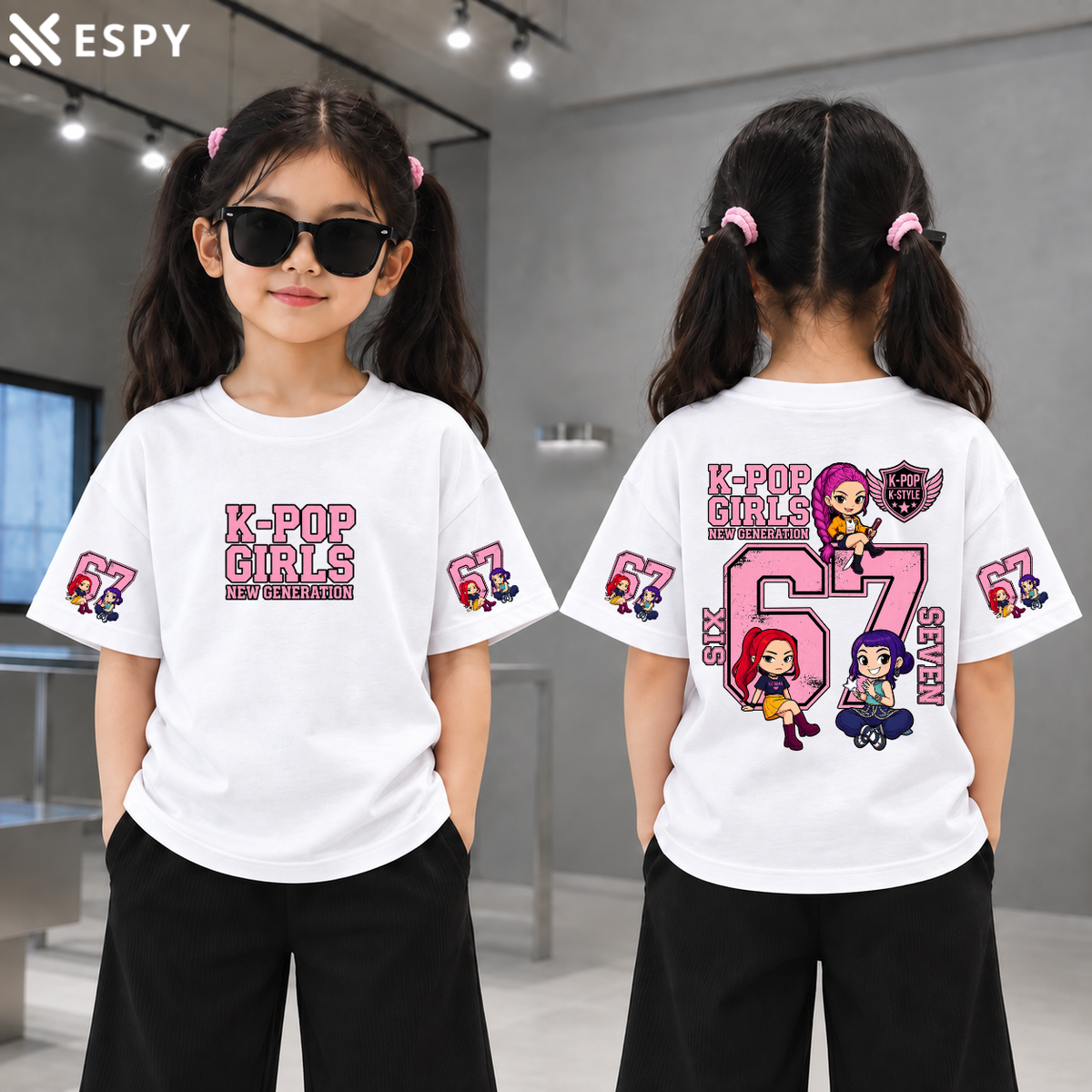 Trendy Kids Huntrix Drop Shoulder T-Shirt – Premium Quality
