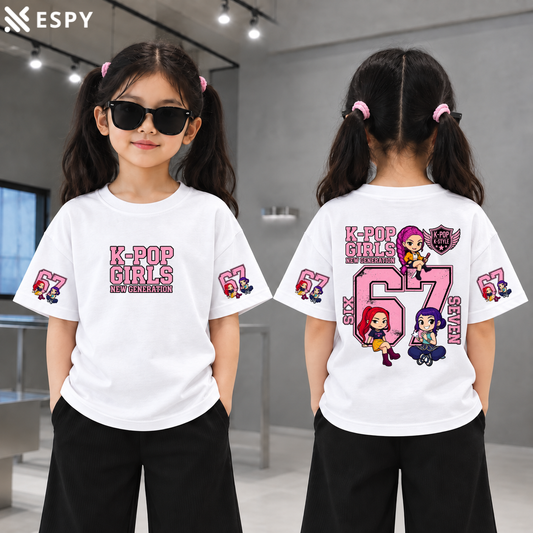 Trendy Kids Huntrix Drop Shoulder T-Shirt – Premium Quality