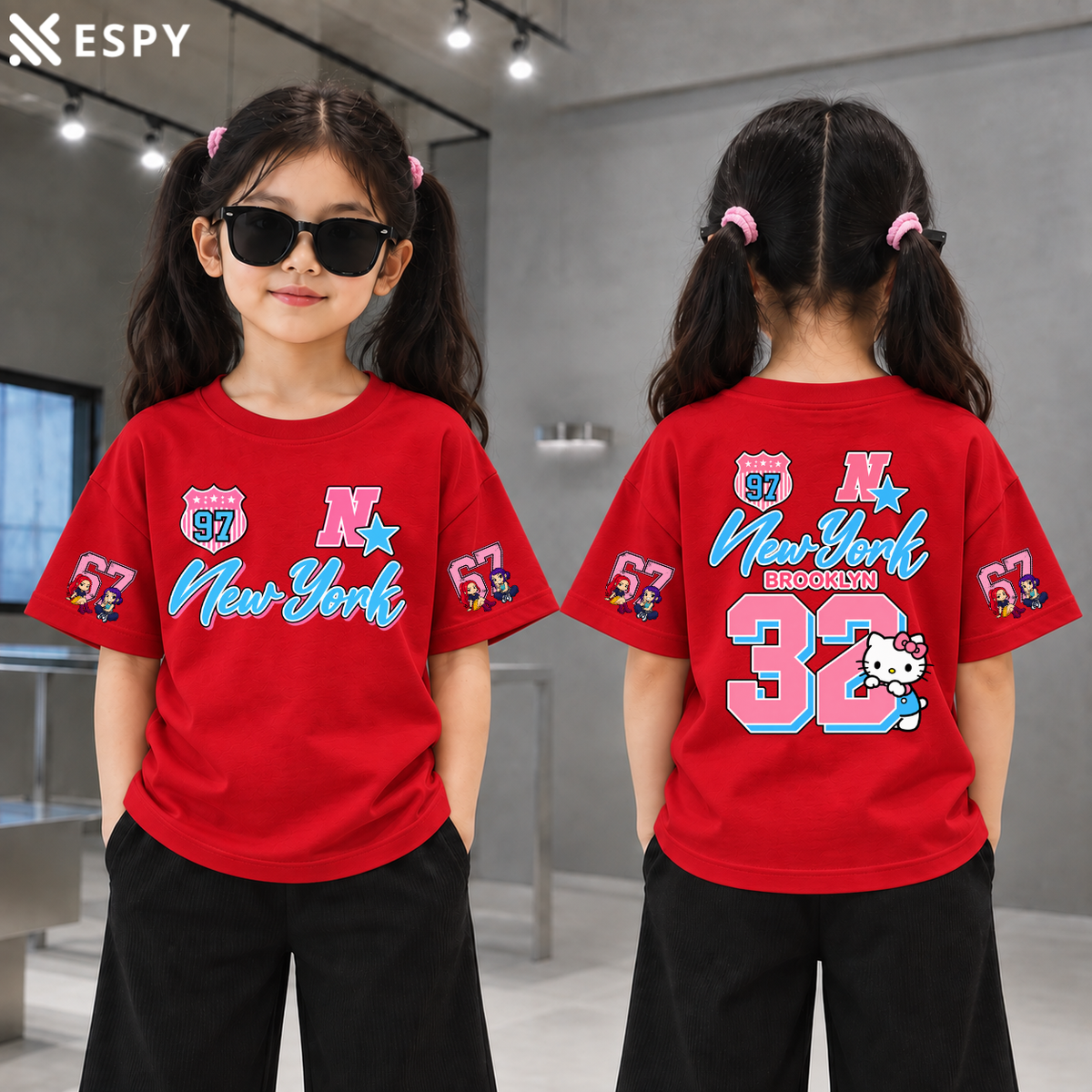 Trendy Kids Streetwear Drop Shoulder T-Shirt – Premium Quality