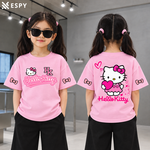 Trendy Kids Hello Kitty Drop Shoulder T-Shirt – Premium Quality