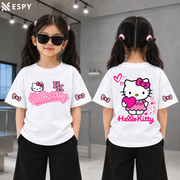 Trendy Kids Hello Kitty Drop Shoulder T-Shirt – Premium Quality