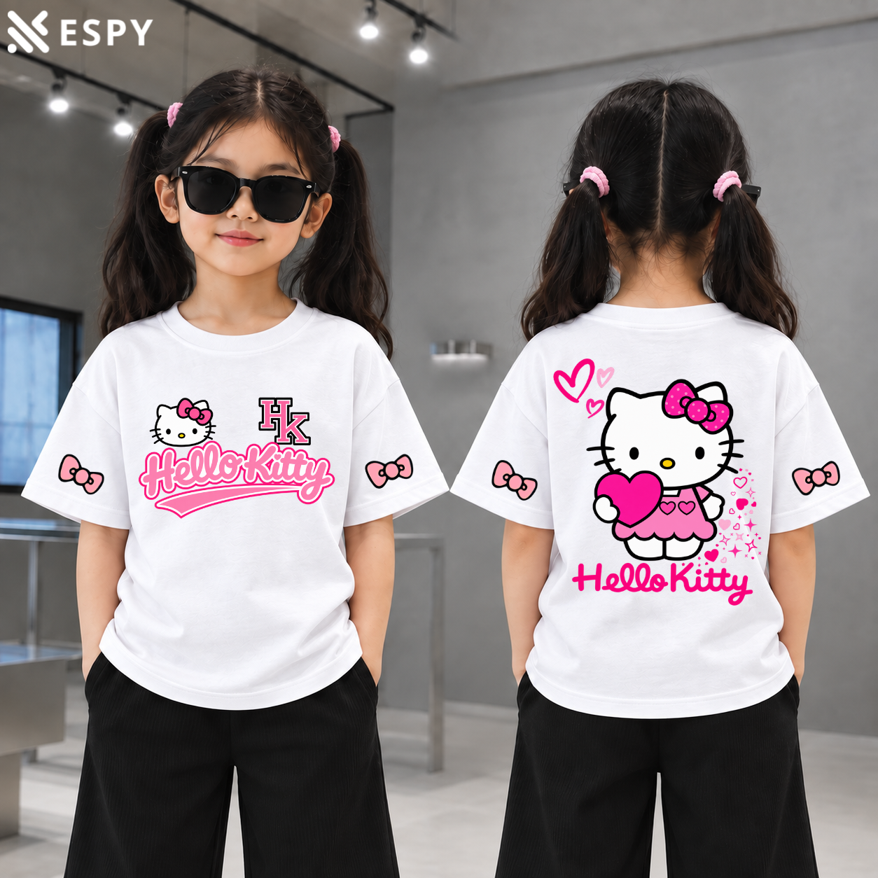 Trendy Kids Hello Kitty Drop Shoulder T-Shirt – Premium Quality