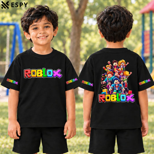 Trendy Roblox  Kids Drop Shoulder T-Shirt – Premium Quality