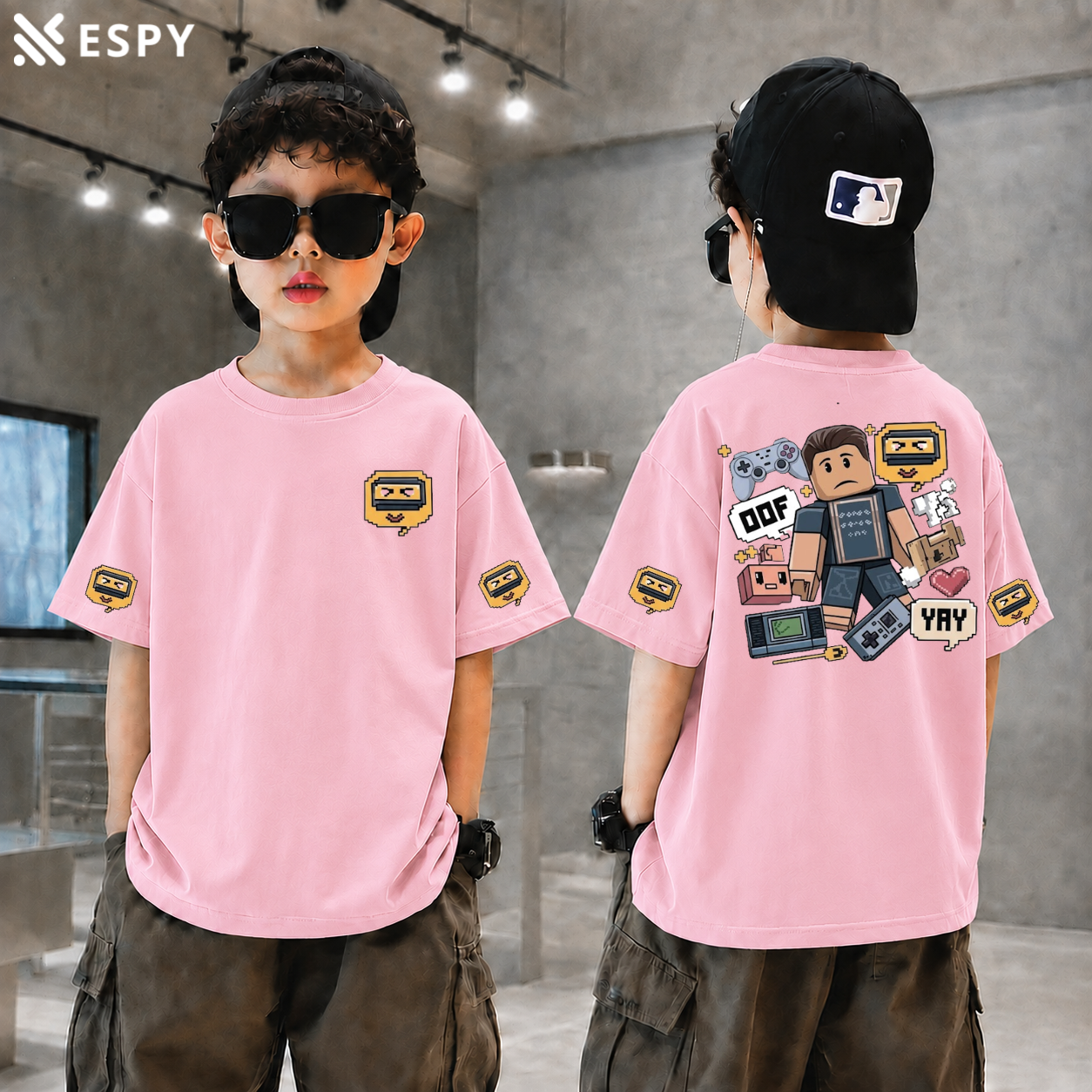 Trendy Kids Gamer  Drop Shoulder T-Shirt – Premium Quality