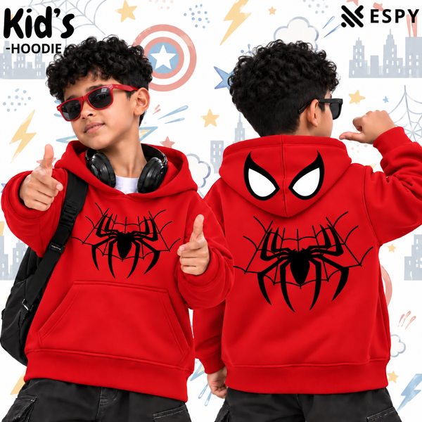 Kids Spider-Man Inspired Cotton Hoodie – 10/11 Year