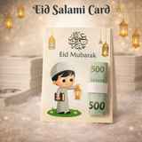 Stylish Eid Salami Card for Kids & Family