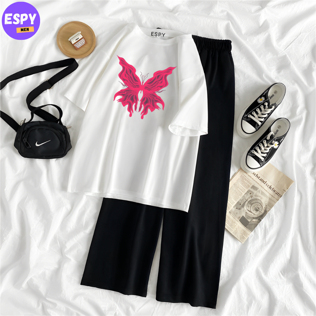 Summer Casual Two Piece Sets Fashion Women Floral Print T-Shirt And Straight Pants Outfits Tracksuits