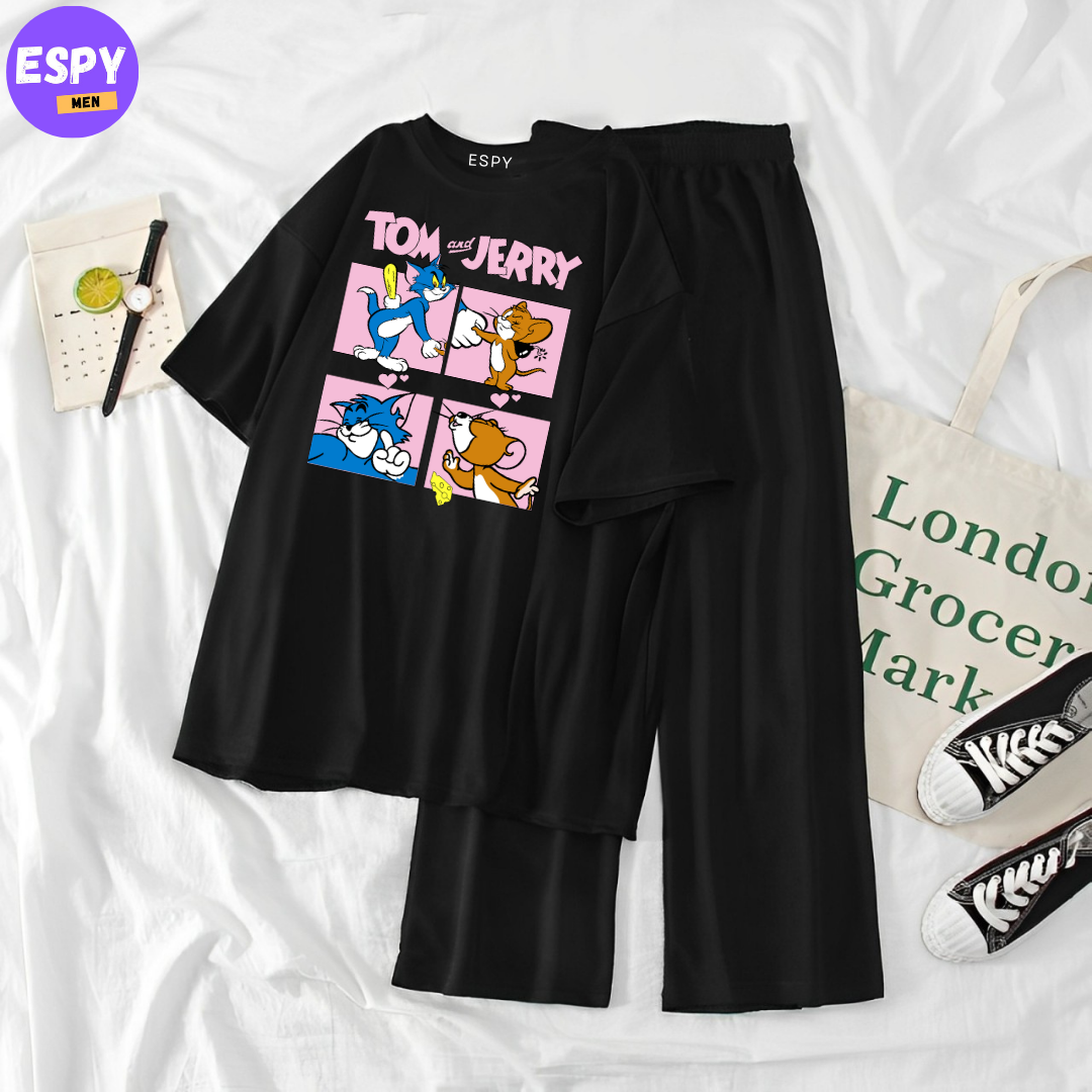 Women's Oversized T shirt And Pant Set