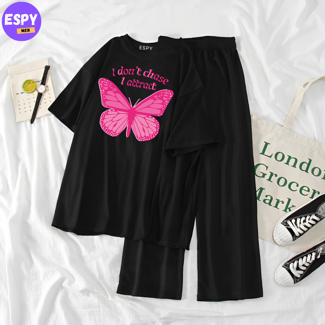 Women's Oversized T shirt And Pant Set