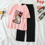 Pop Girl Summer Casual Two Piece Sets