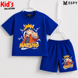 Soft Cotton Drop Shoulder T-Shirt & Shorts Set for Kids