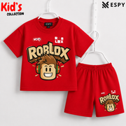 Soft Cotton Drop Shoulder T-Shirt & Shorts Set for Kids