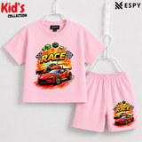 Soft Cotton Drop Shoulder T-Shirt & Shorts Set for Kids