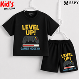 Soft Cotton Drop Shoulder T-Shirt & Shorts Set for Kids