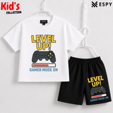 Soft Cotton Drop Shoulder T-Shirt & Shorts Set for Kids