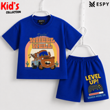 Soft Cotton Drop Shoulder T-Shirt & Shorts Set for Kids