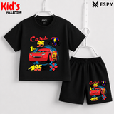 Soft Cotton Drop Shoulder T-Shirt & Shorts Set for Kids