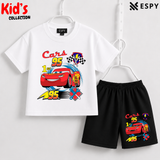 Soft Cotton Drop Shoulder T-Shirt & Shorts Set for Kids