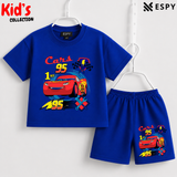 Soft Cotton Drop Shoulder T-Shirt & Shorts Set for Kids