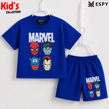 Soft Cotton Drop Shoulder T-Shirt & Shorts Set for Kids