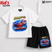 Premium Cotton Kids Co-Ord Set | Drop Shoulder T-Shirt & Shorts