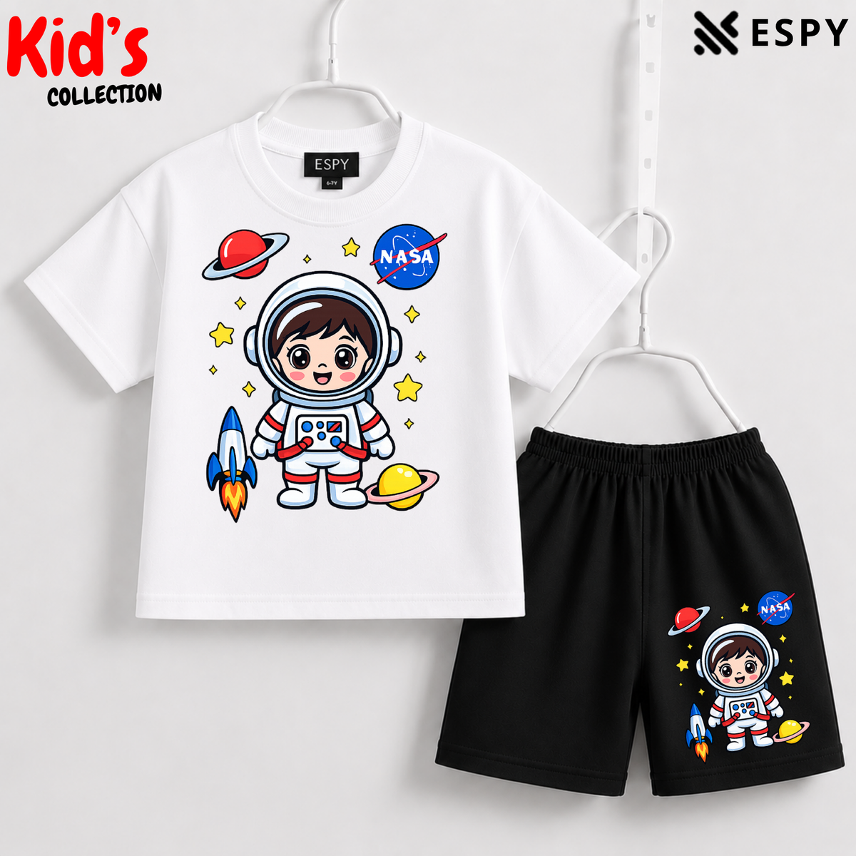 Premium Cotton Kids Co-Ord Set | Drop Shoulder T-Shirt & Shorts