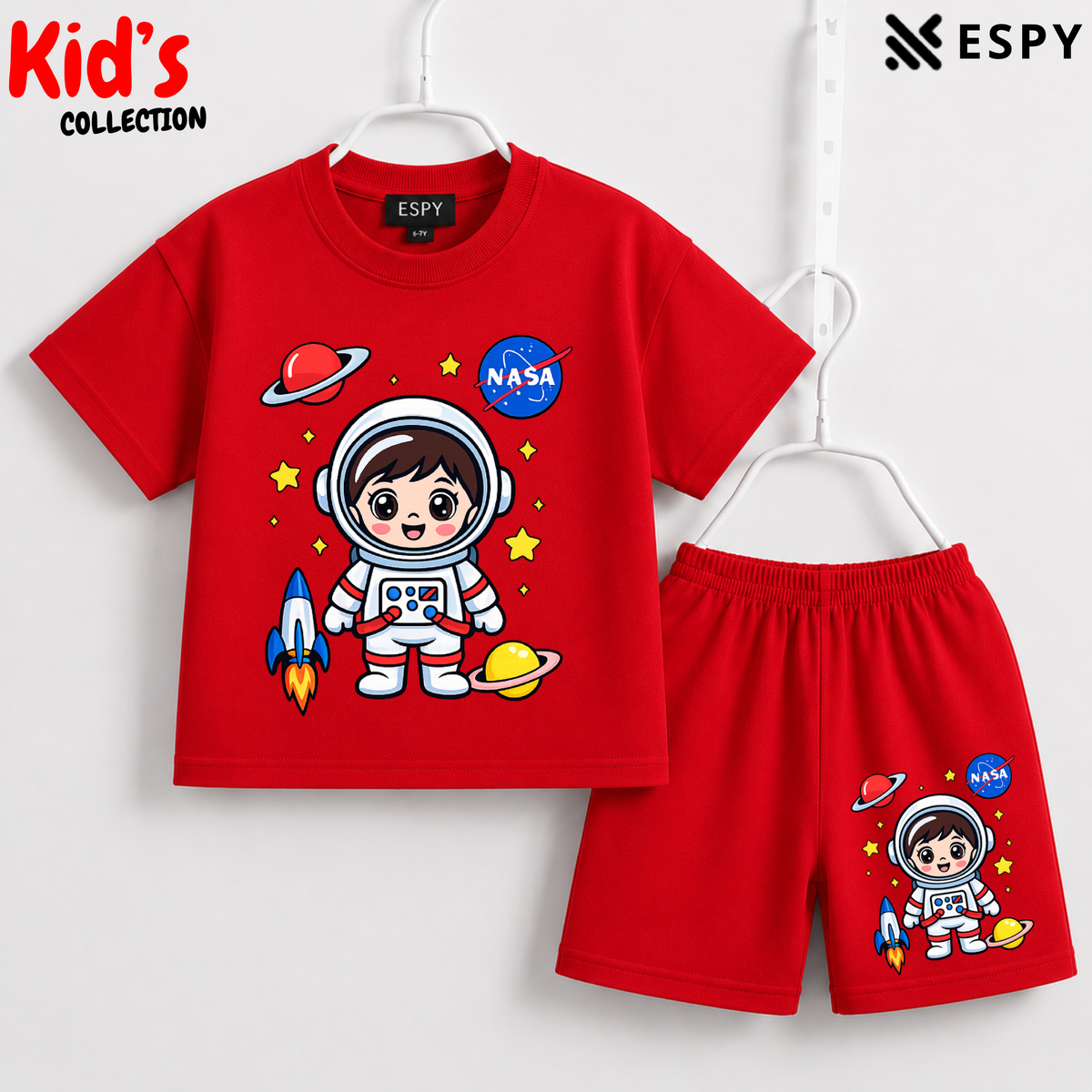 Premium Cotton Kids Co-Ord Set | Drop Shoulder T-Shirt & Shorts