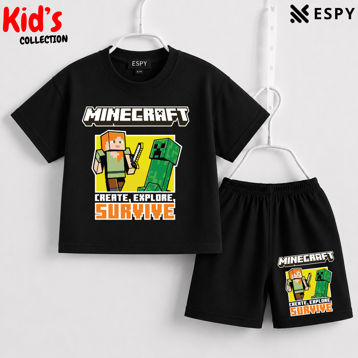 Premium Cotton Kids Co-Ord Set | Drop Shoulder T-Shirt & Shorts