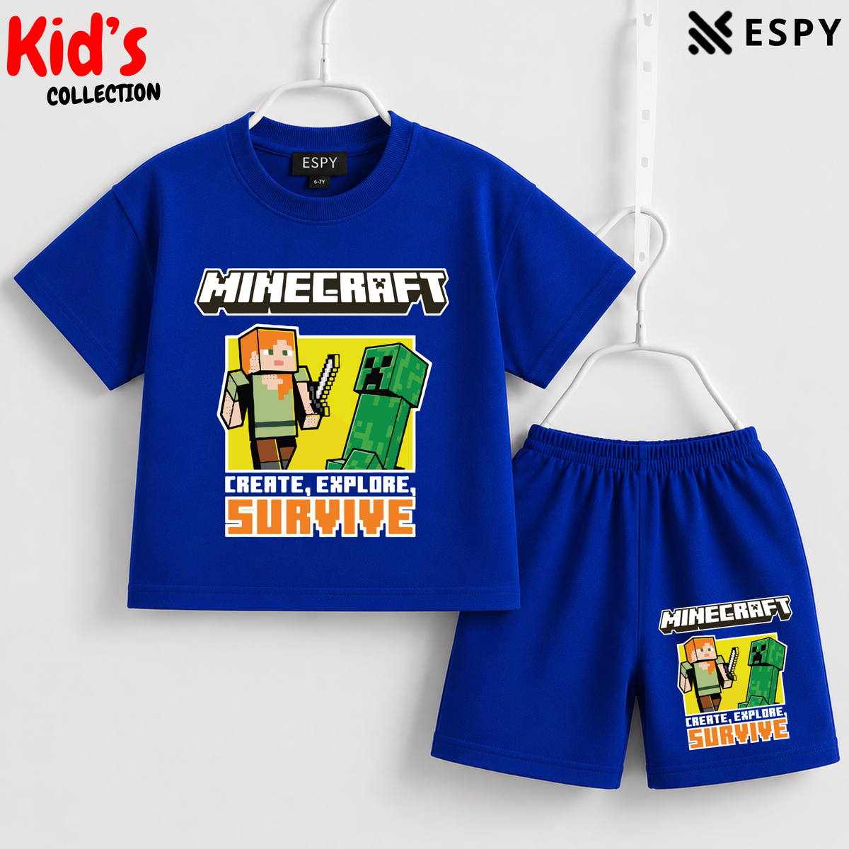 Premium Cotton Kids Co-Ord Set | Drop Shoulder T-Shirt & Shorts