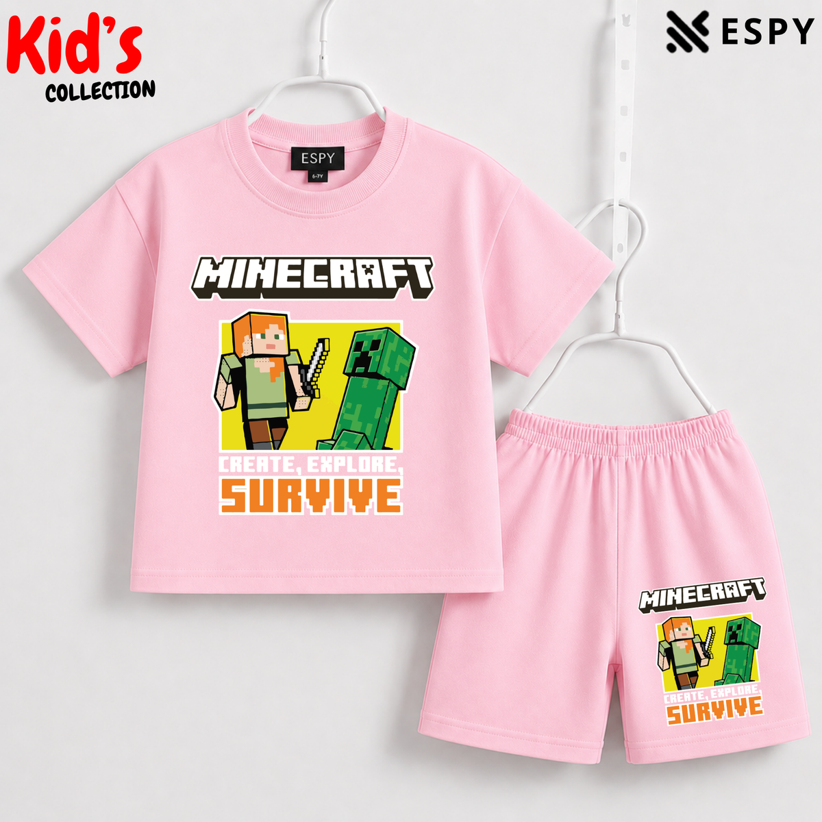 Premium Cotton Kids Co-Ord Set | Drop Shoulder T-Shirt & Shorts