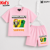 Premium Cotton Kids Co-Ord Set | Drop Shoulder T-Shirt & Shorts