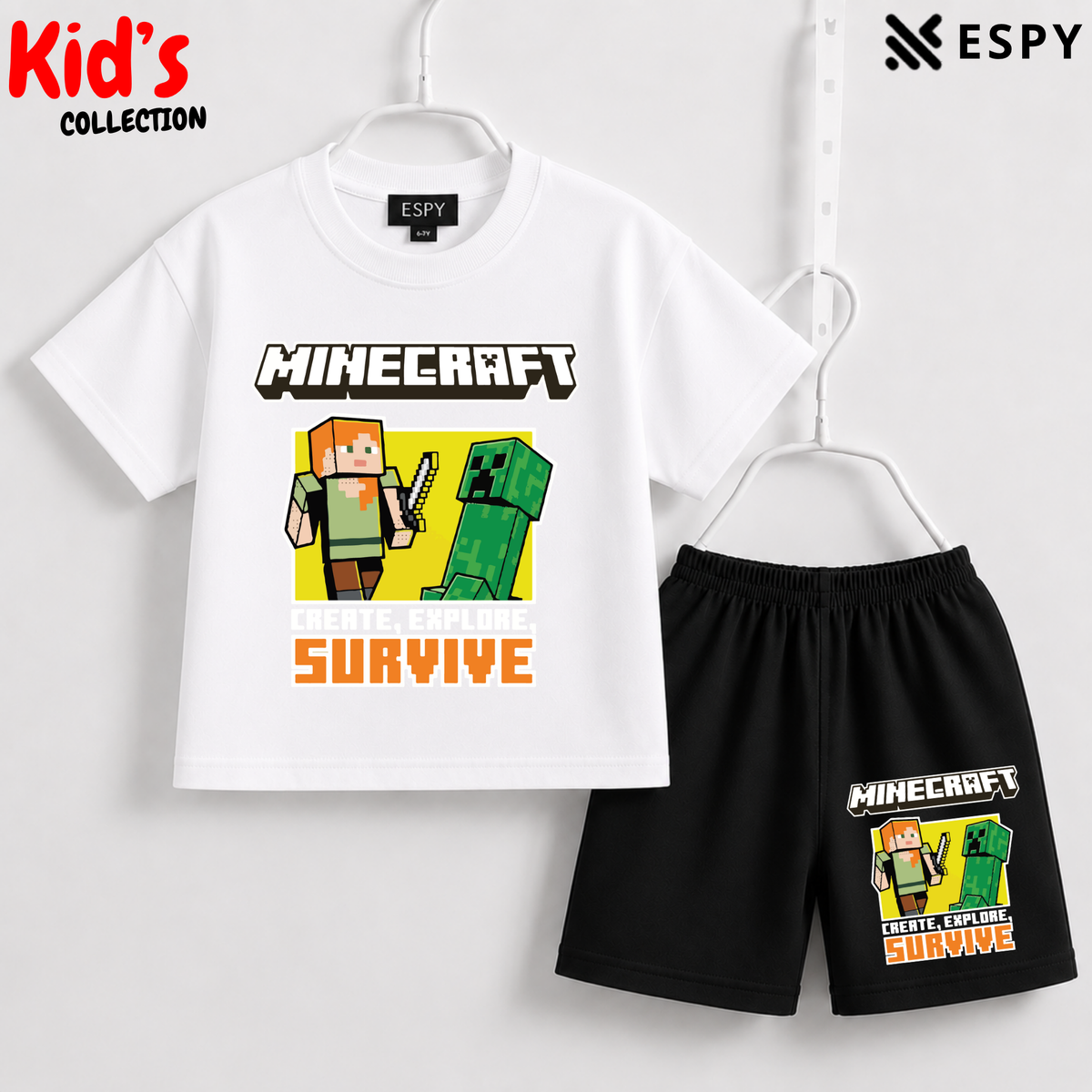 Premium Cotton Kids Co-Ord Set | Drop Shoulder T-Shirt & Shorts