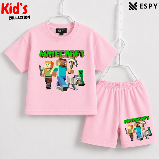 Premium Cotton Kids Co-Ord Set | Drop Shoulder T-Shirt & Shorts