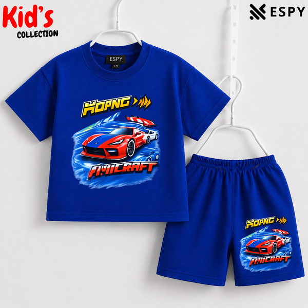 Premium Cotton Kids Co-Ord Set | Drop Shoulder T-Shirt & Shorts