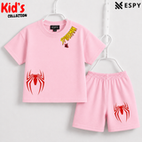 Soft Cotton Drop Shoulder T-Shirt & Shorts Set for Kids