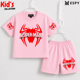 Soft Cotton Drop Shoulder T-Shirt & Shorts Set for Kids